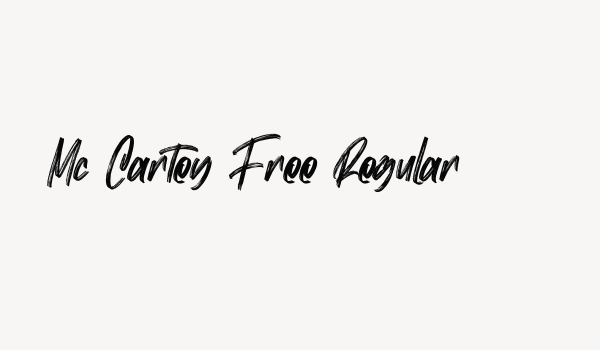 Mc Cartey Free Regular Font