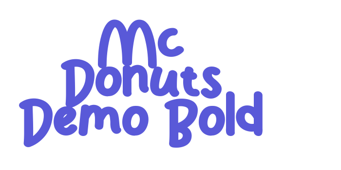 Mc Donuts Demo Bold Font Download