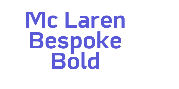 Mc Laren Bespoke Bold Font Download