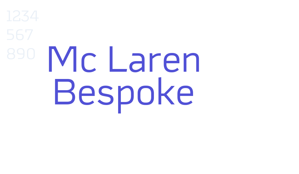 Mc Laren Bespoke-font-download