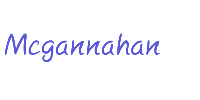 Mcgannahan Font