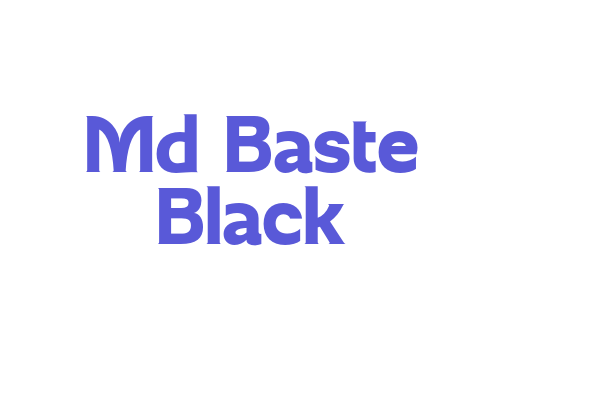 Md Baste Black Font