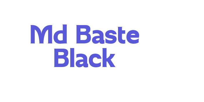 Md Baste Black Font Download