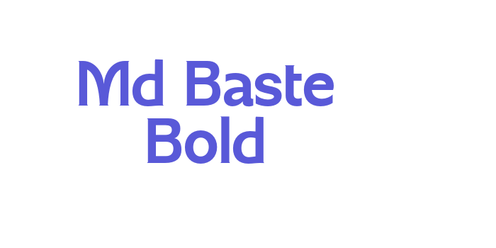 Md Baste Bold Font Download