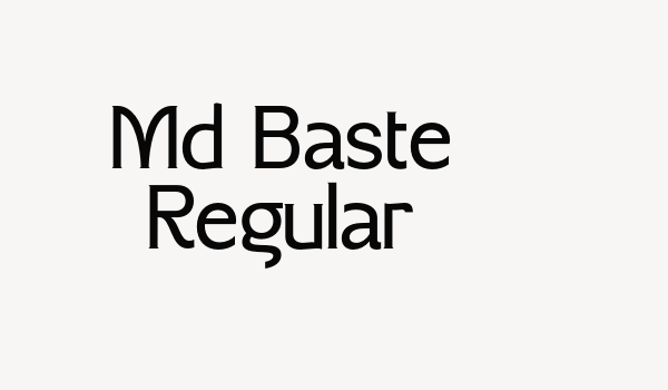 Md Baste Regular Font