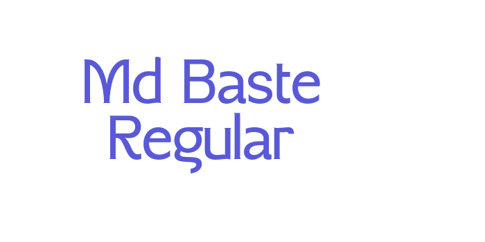 Md Baste Regular Font Download