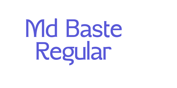 Md Baste Regular Font