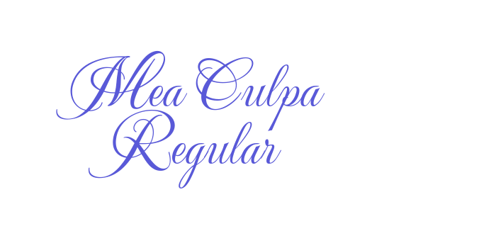 Mea Culpa Regular Font Download