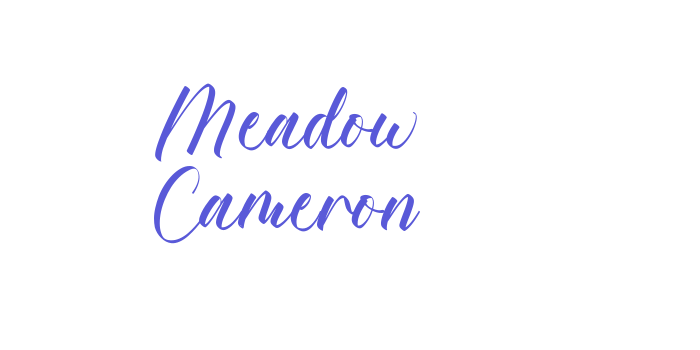 Meadow Cameron Font Download