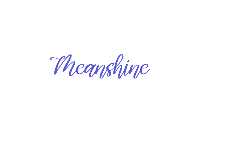 Meanshine Font