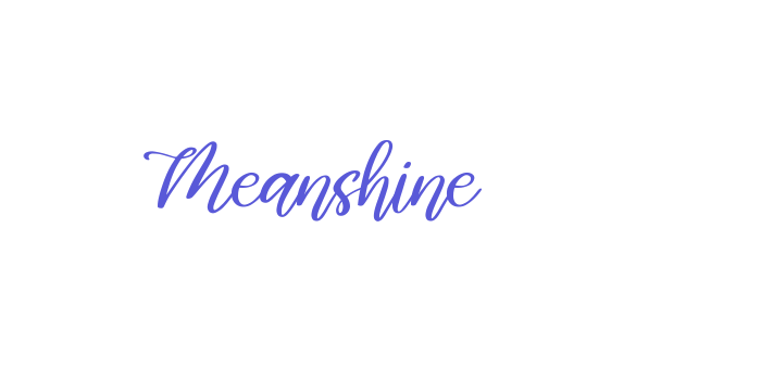 Meanshine Font Download