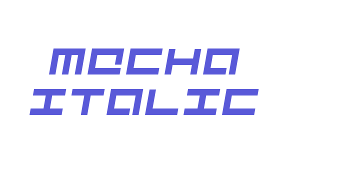 Mecha Italic Font Download