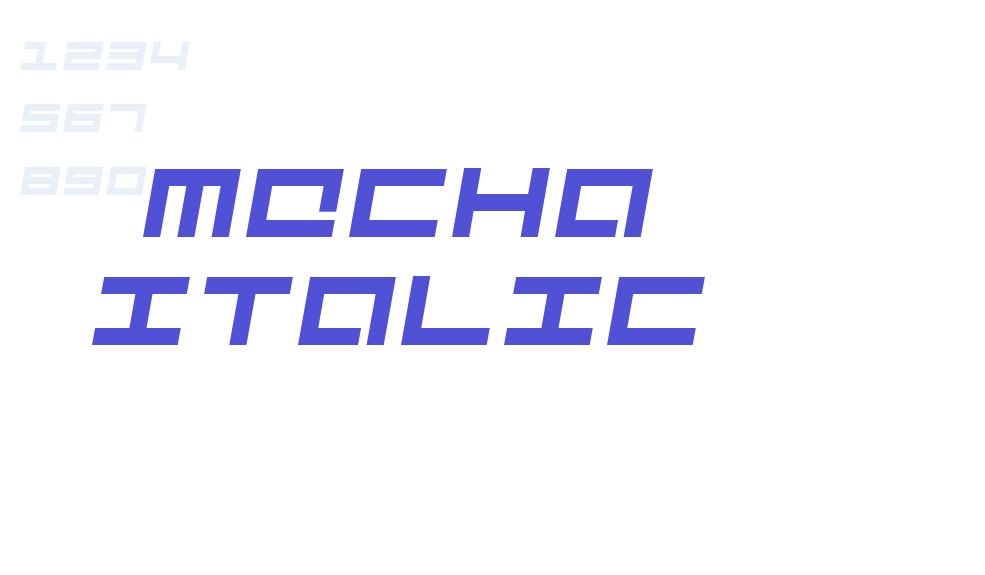 Mecha Italic-font-download