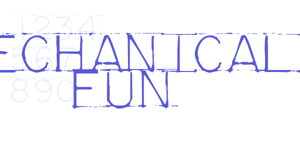 Mechanical Fun font free