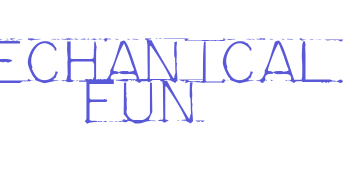 Mechanical Fun Font Download