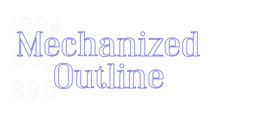 Mechanized Outline-font-download