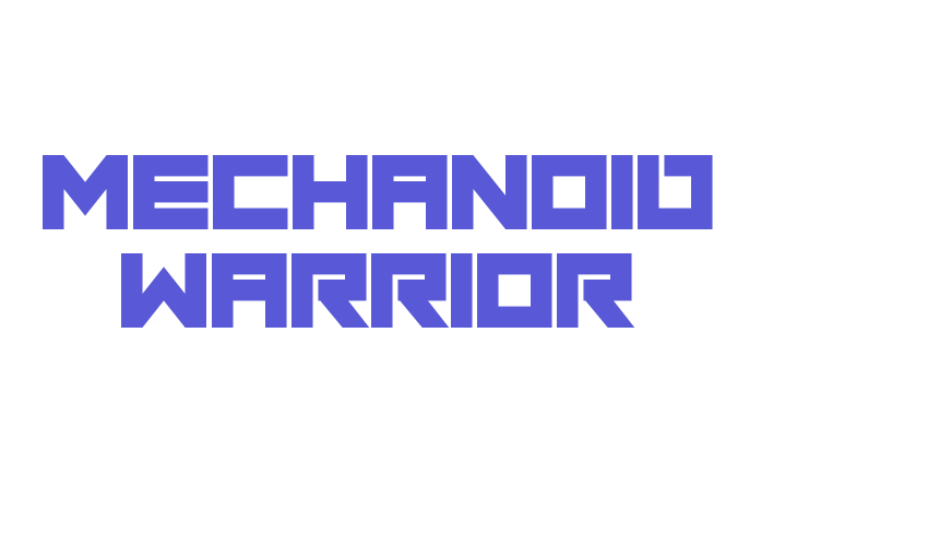 Mechanoid Warrior Font Download