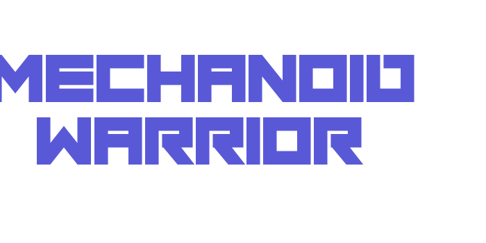 Mechanoid Warrior Font