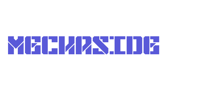 Mechaside Font Download