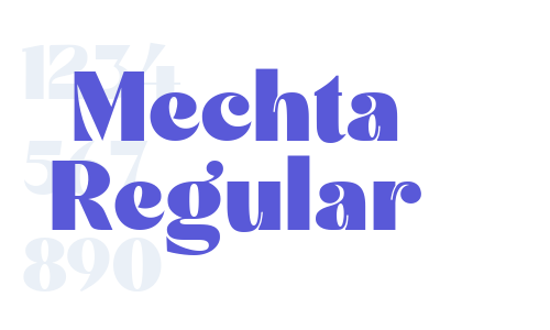 Mechta Regular Font Download