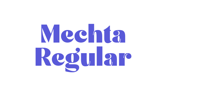 Mechta Regular Font Download