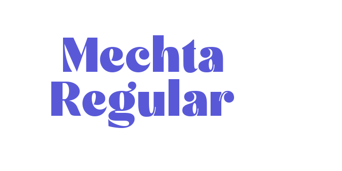 Mechta Regular Font