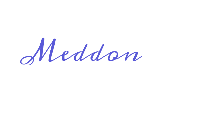 Meddon Font