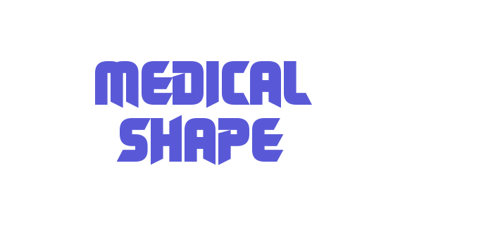 Medical Shape Font Download