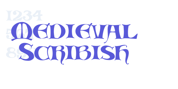 Medieval Scribish font