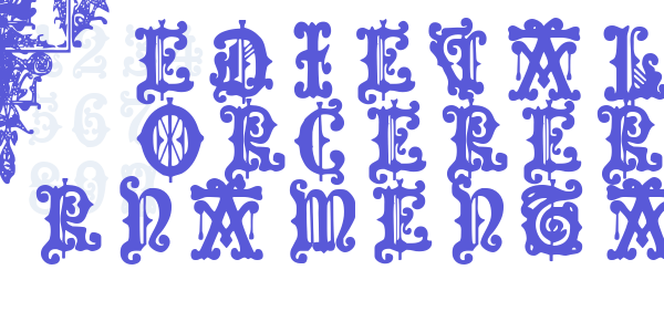 Medieval Sorcerer Ornamental font