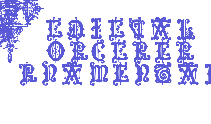 Medieval Sorcerer Ornamental Font