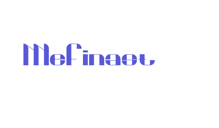 Mefinast Font