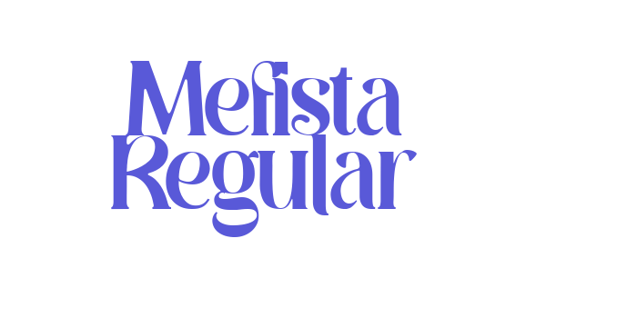 Mefista Regular Font Download