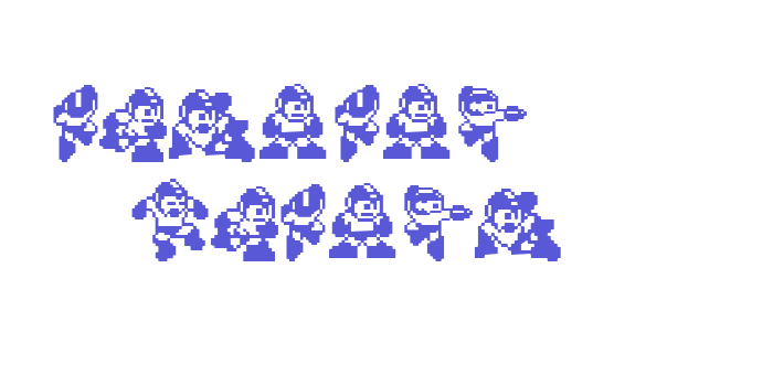 MegaMan . TheMang Font