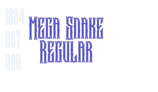 Mega Snake Regular Font