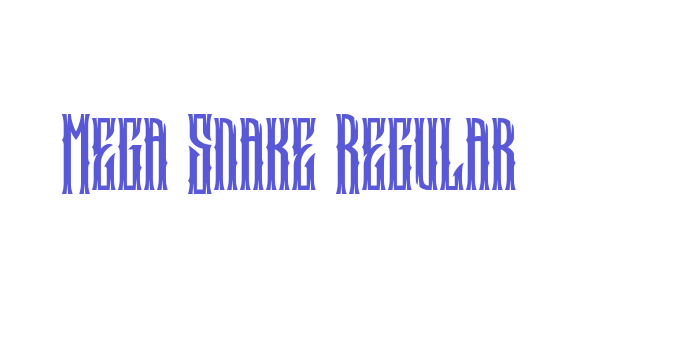 Mega Snake Regular Font Download