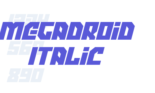 Megadroid Italic Font Download