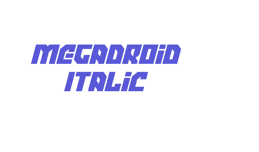 Megadroid Italic Font Download