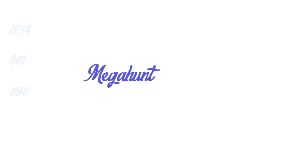 Megahunt font