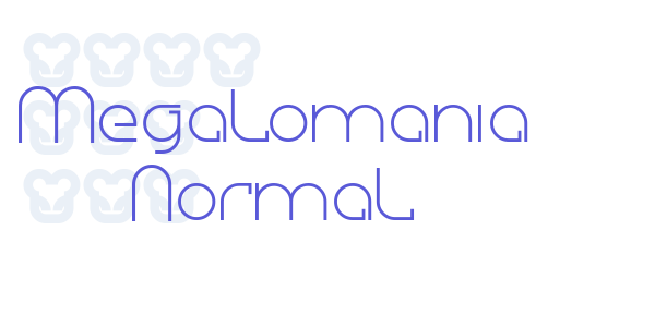 Megalomania Normal font free