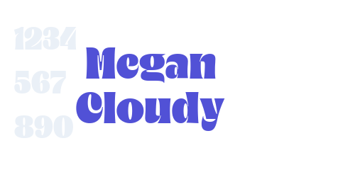 Megan Cloudy-font-download