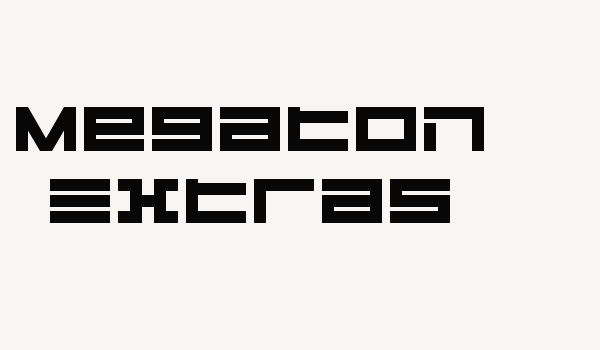 Megaton Extras Font