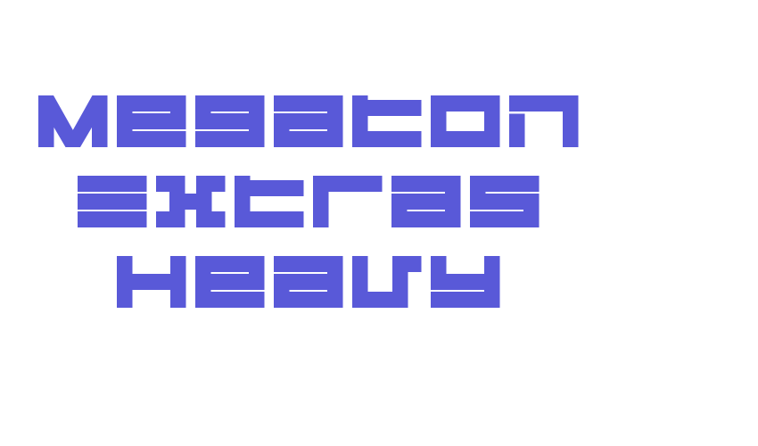 Megaton Extras Heavy Font Download