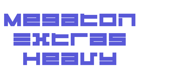 Megaton Extras Heavy Font Download