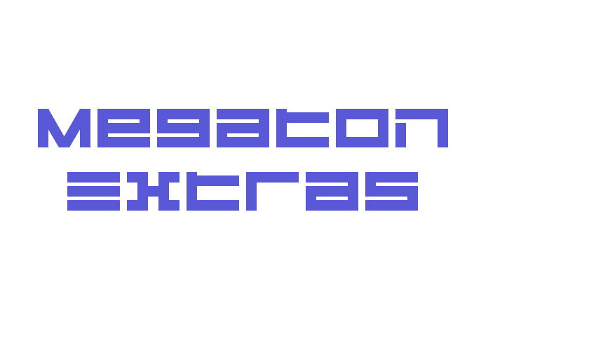 Megaton Extras Font Download