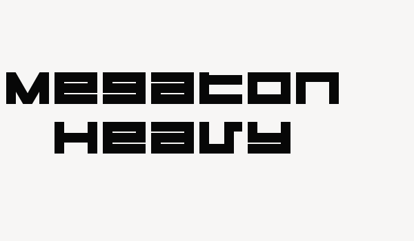 Megaton Heavy Font