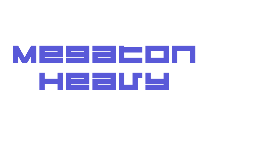 Megaton Heavy Font Download