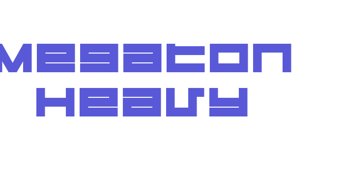 Megaton Heavy Font