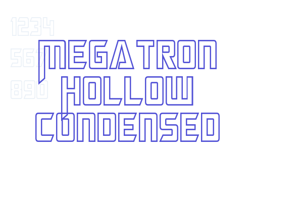 Megatron Hollow Condensed Font Download