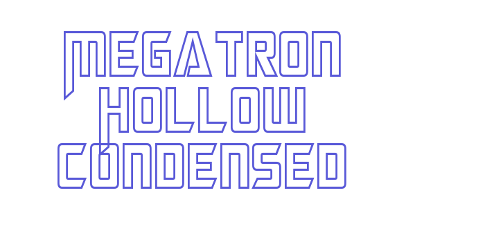 Megatron Hollow Condensed Font Download